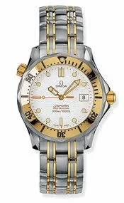 Omega Seamaster Diver 300M Quartz 36.25 Stainless Steel / Yellow Gold / White / Bracelet 2362.20.00 (23622000)